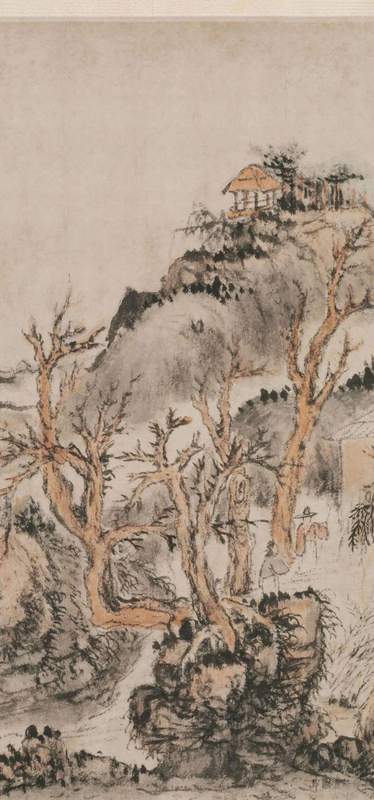  髡残《春山图》技法解密：浑茫之气的笔法根源与气韵生成机制 书画藏品