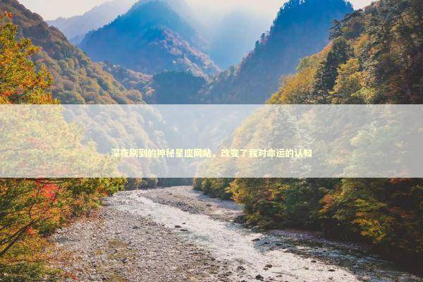 深夜刷到的神秘星座网站，改变了我对命运的认知 情感心理